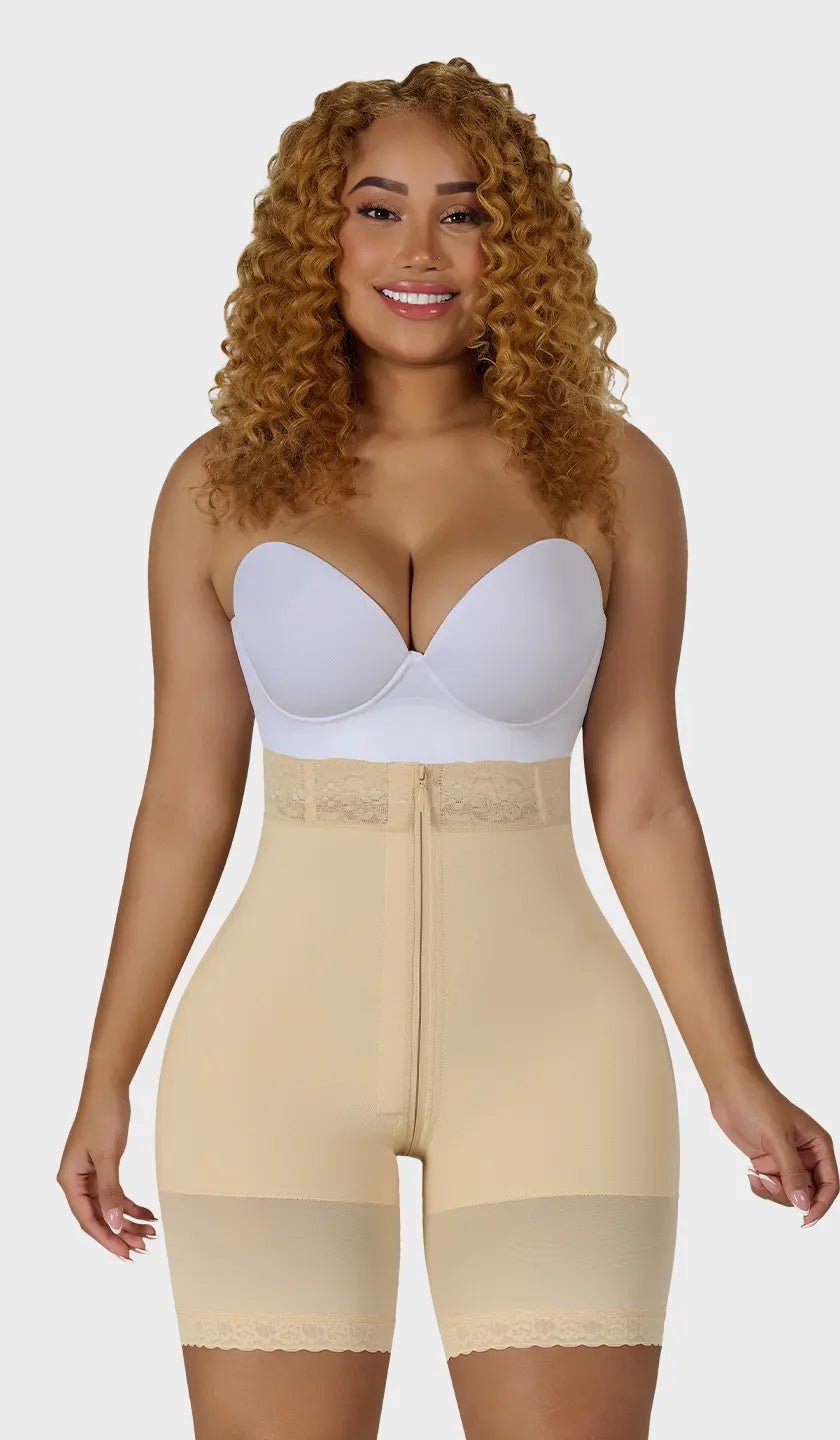 Short colombiano extra alto SXA-00728 con realce invisible de glúteos