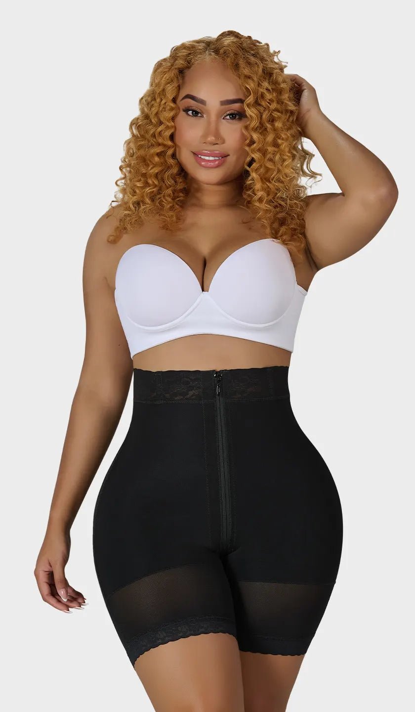 Short colombiano extra alto SNXA-00728 con realce invisible de glúteos